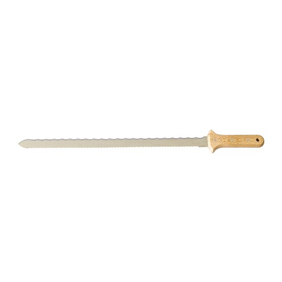 Dämmstoffmesser mit Wellenschliff, einzeln verpackt mit Klingenschutz, 42 cm Dämmstoffmesser mit Wellenschliff, einzeln verpackt mit Klingenschutz, 42 cm